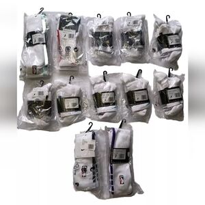 New! Lot of 12 Nike NBA Socks Various Mixed Styles & Colors- Size L-XL